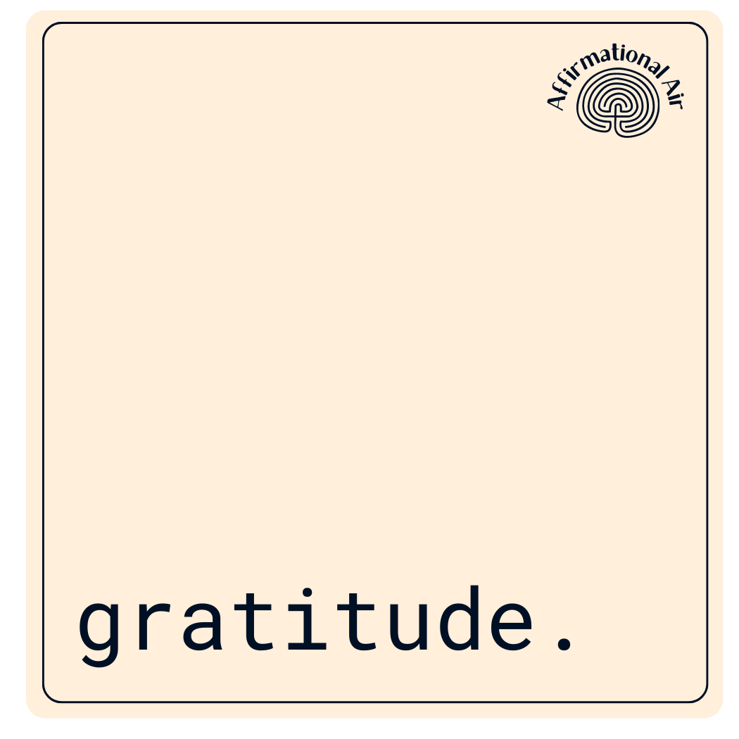 gratitude.