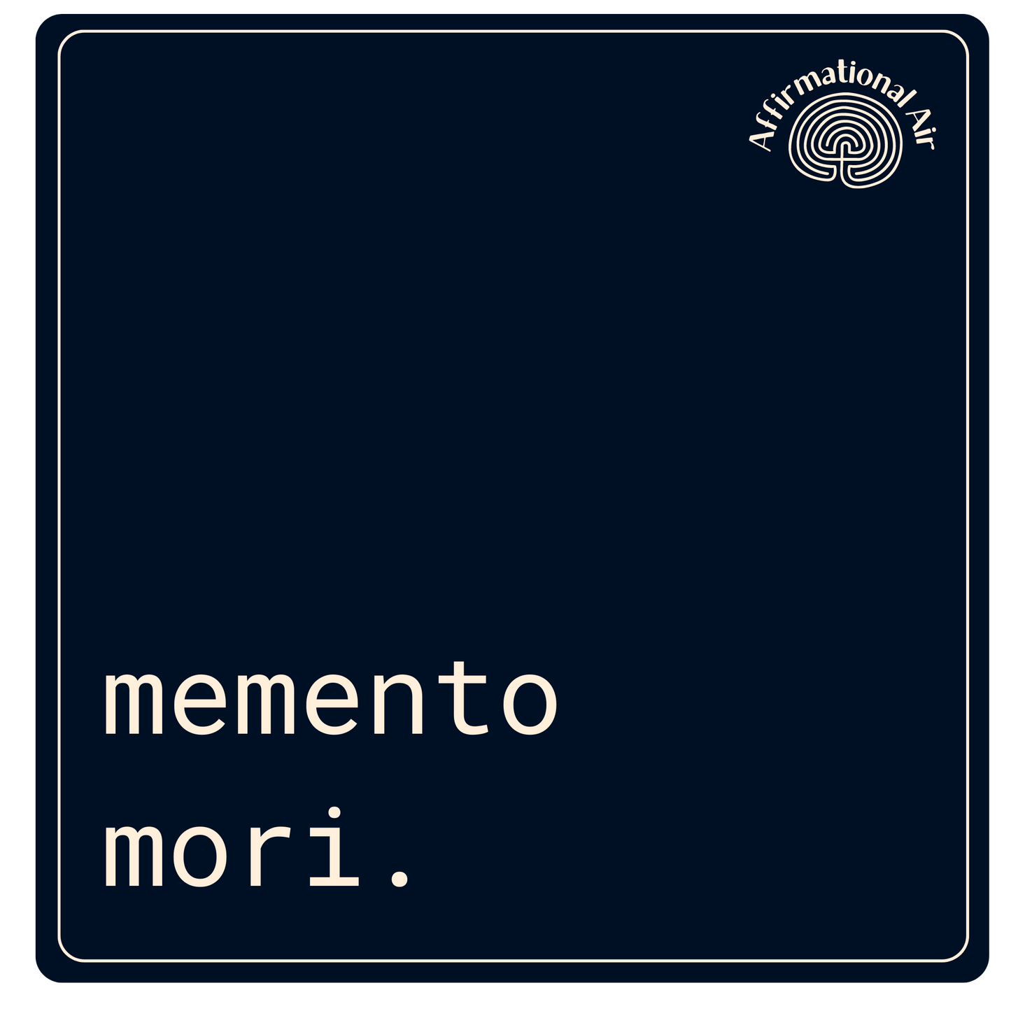 memento mori.